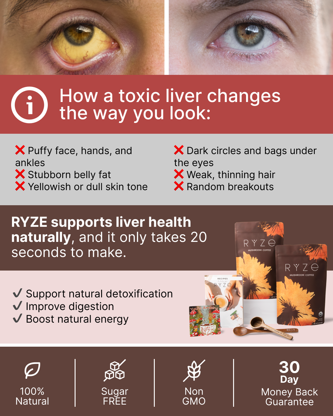 RYZE Superfoods Facebook ad