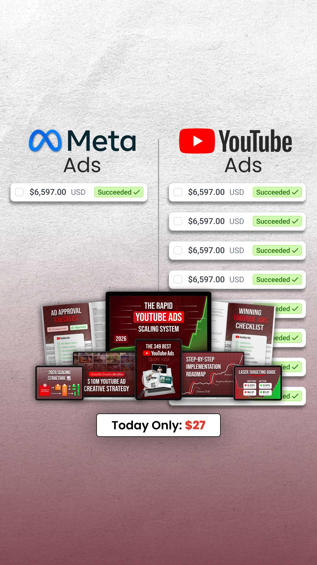 Konrad Schure Facebook ad: YouTube Ads Are Crushing It!