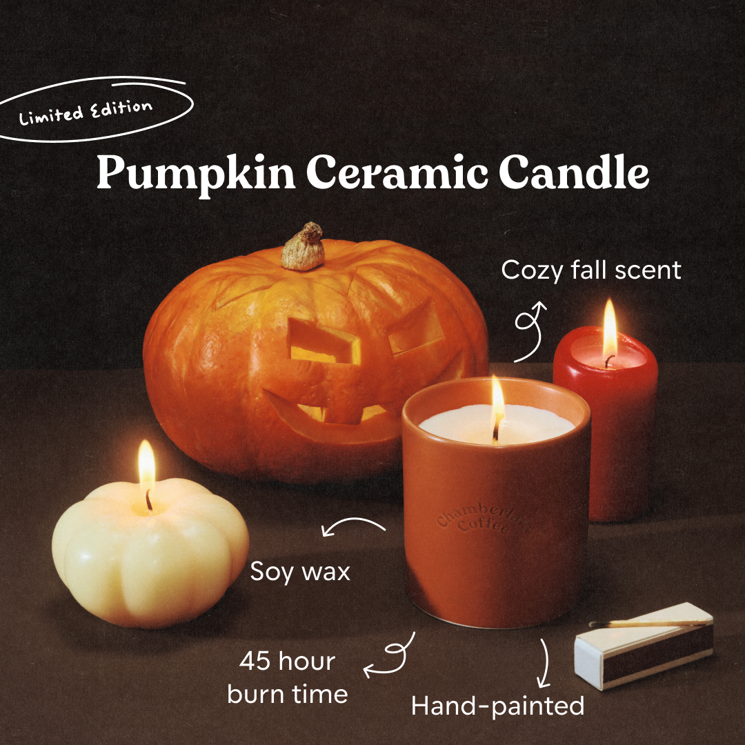 Chamberlain Coffee Facebook ad: Your fall favorite is back.