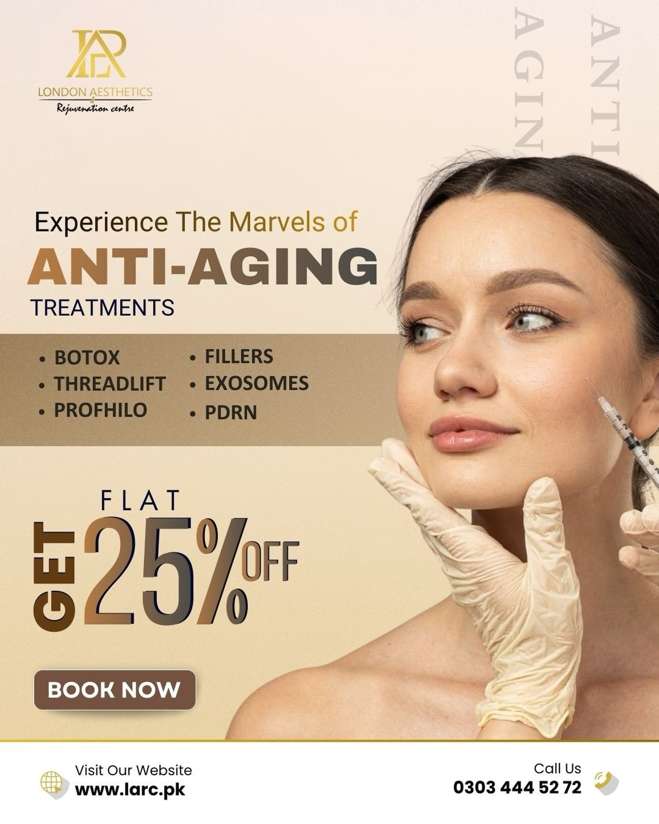 London Aesthetics Facebook ad: Turn back time and reveal a younger, radiant…
