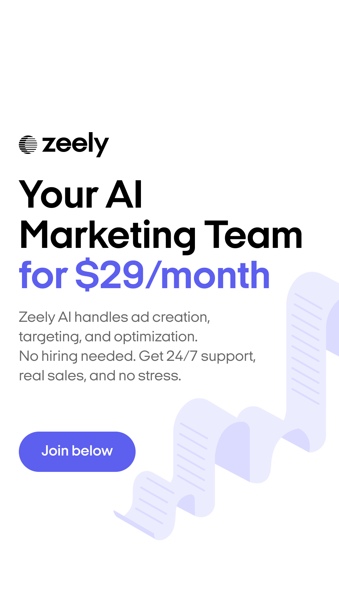 Zeely Facebook ad