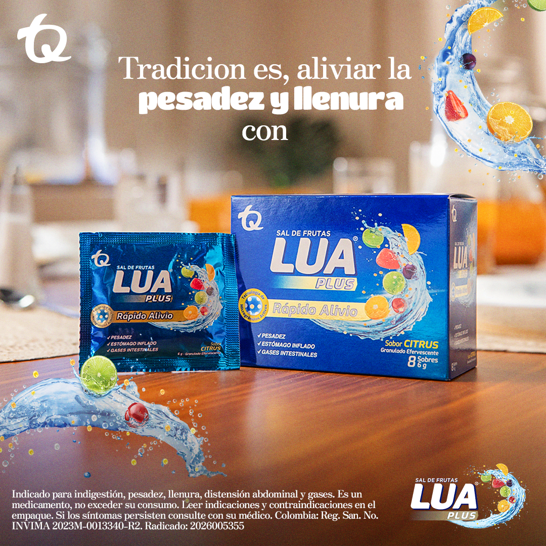Sal de Frutas LUA Facebook ad: Alivio la pesadez Tradición familiar Alivio de LUA