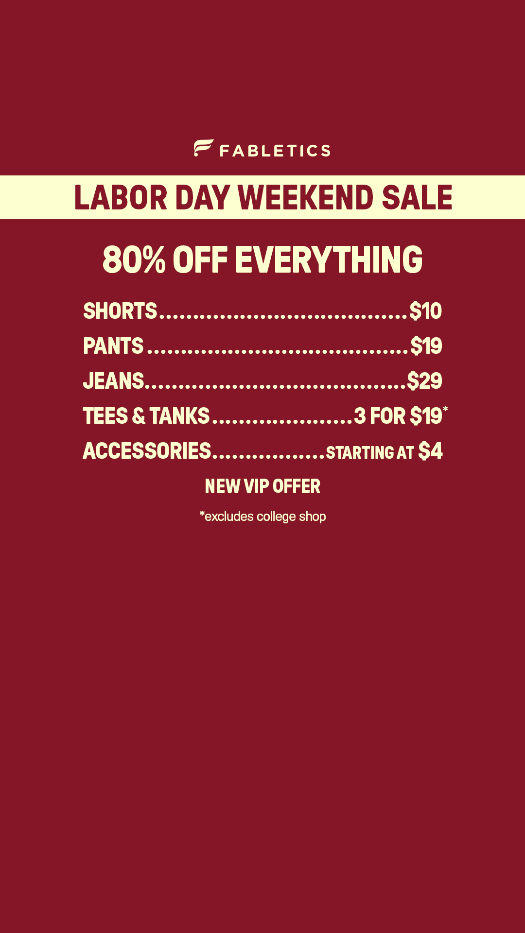 Fabletics Men Facebook ad