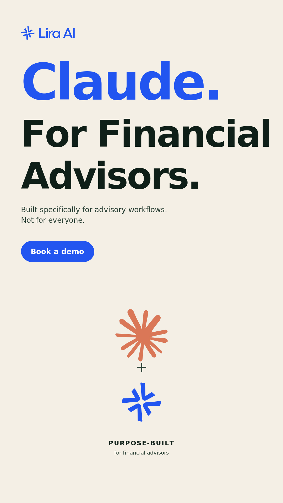 Lira AI Facebook ad: Automate your advisory workflows. Zero migration required.
