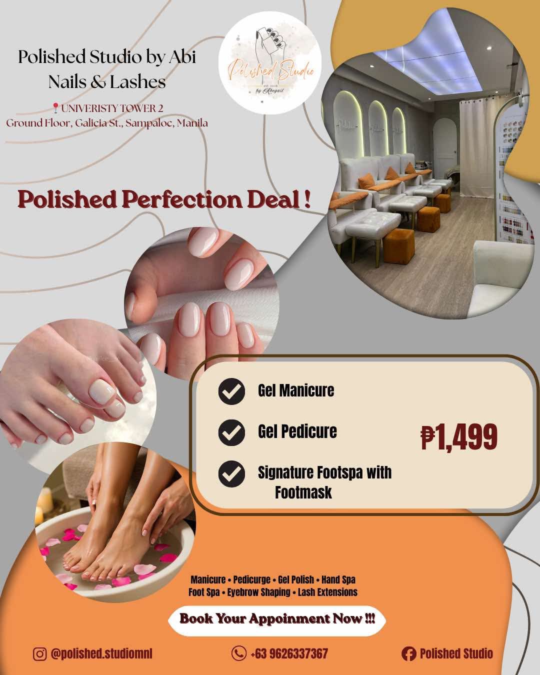 Polished Studio Facebook ad: GLOW-UP ALERT!