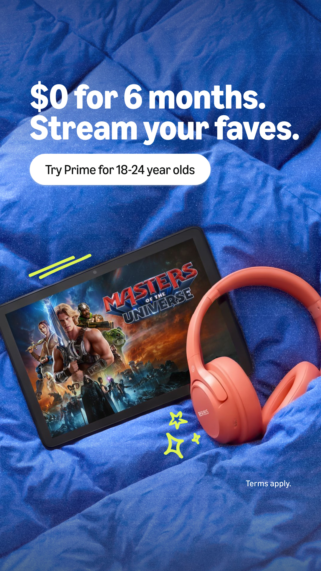Amazon Prime Facebook ad: Try Prime for Young Adults