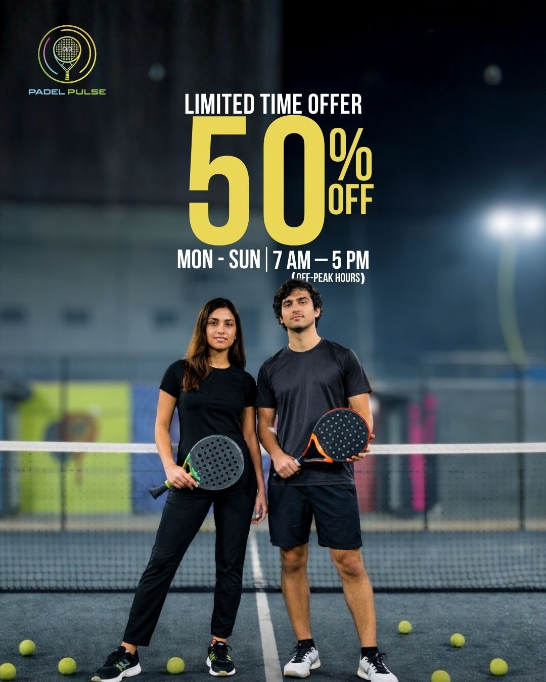 Padel Pulse pk Facebook ad: Book Limited Time Offer Now