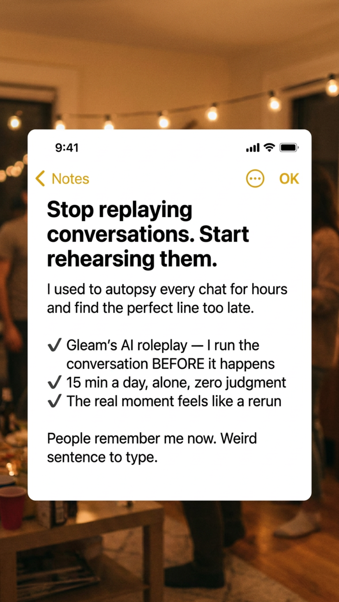 Gleam App Facebook ad