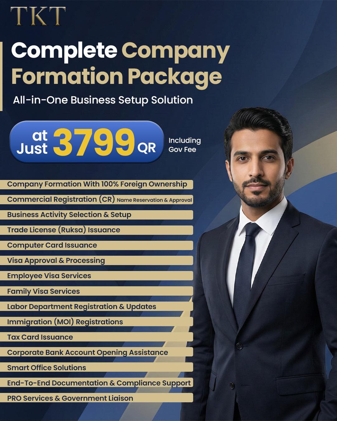 TKT Services Facebook ad: TKT Complete Company Formation Package