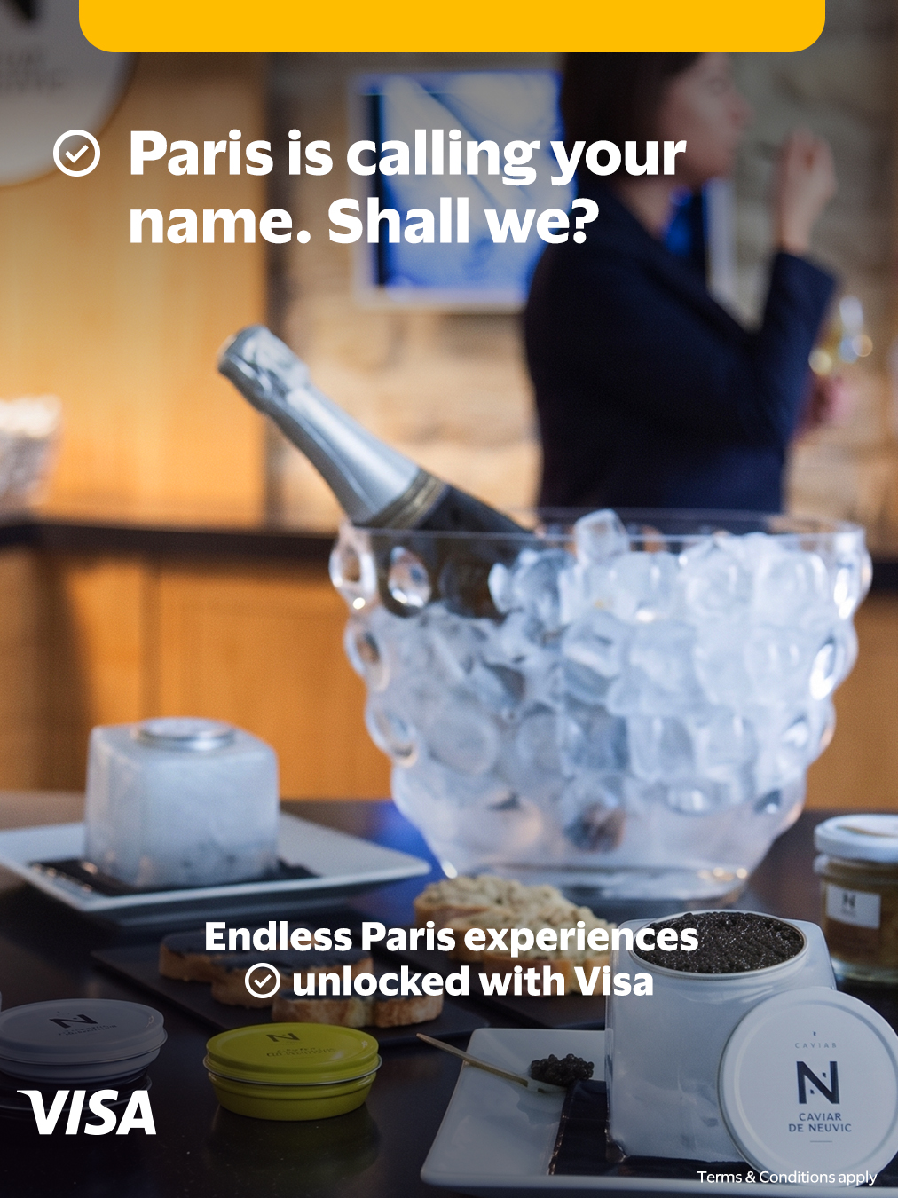 Visa Facebook ad: Experience wonder like never before with delightful…
