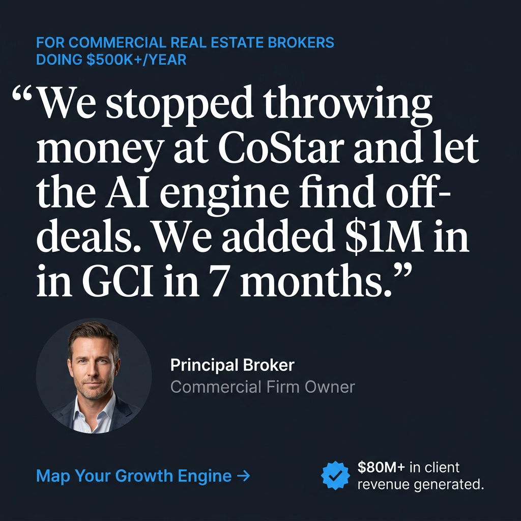 AI Business Consulting Facebook ad: We'll Add $100k In GCI In 90 Days. Or You Don't Pay.