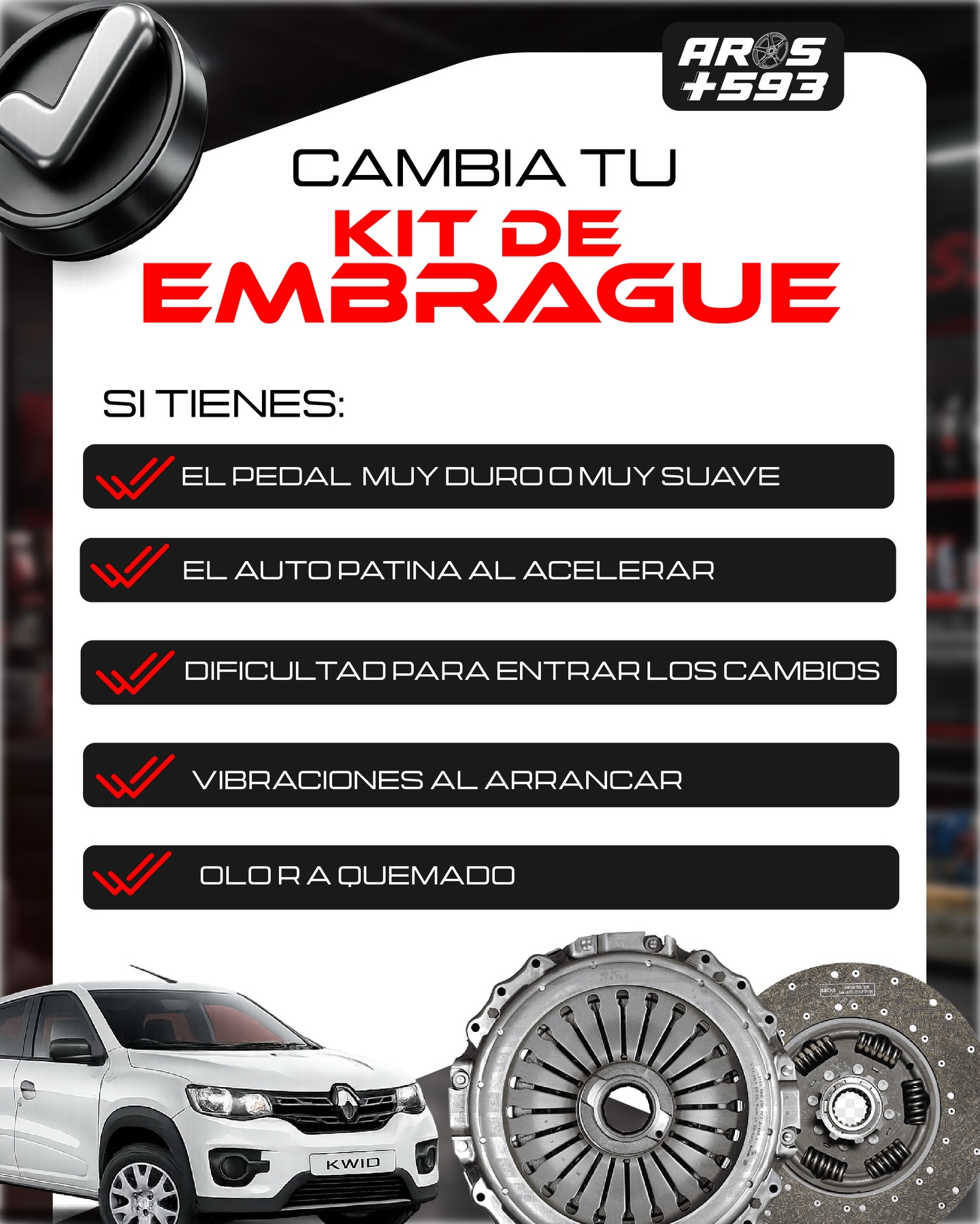 Aros +593 Facebook ad: ¿Te Cuesta meter los cambios?