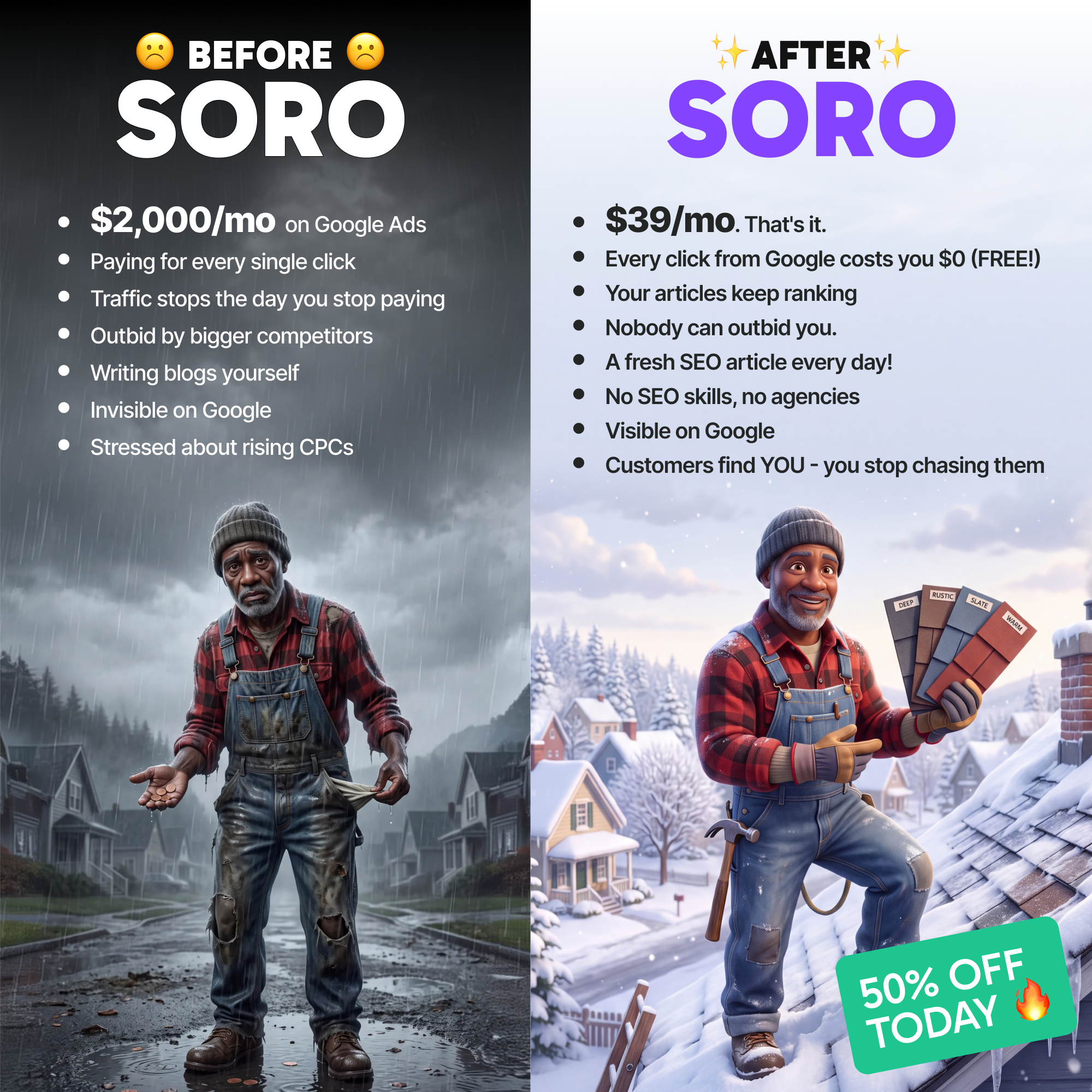 Soro SEO Facebook ad