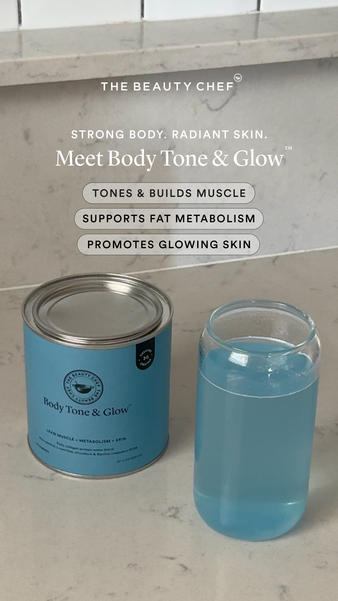 The Beauty Chef Facebook ad: Body Tone & Glow by The Beauty Chef