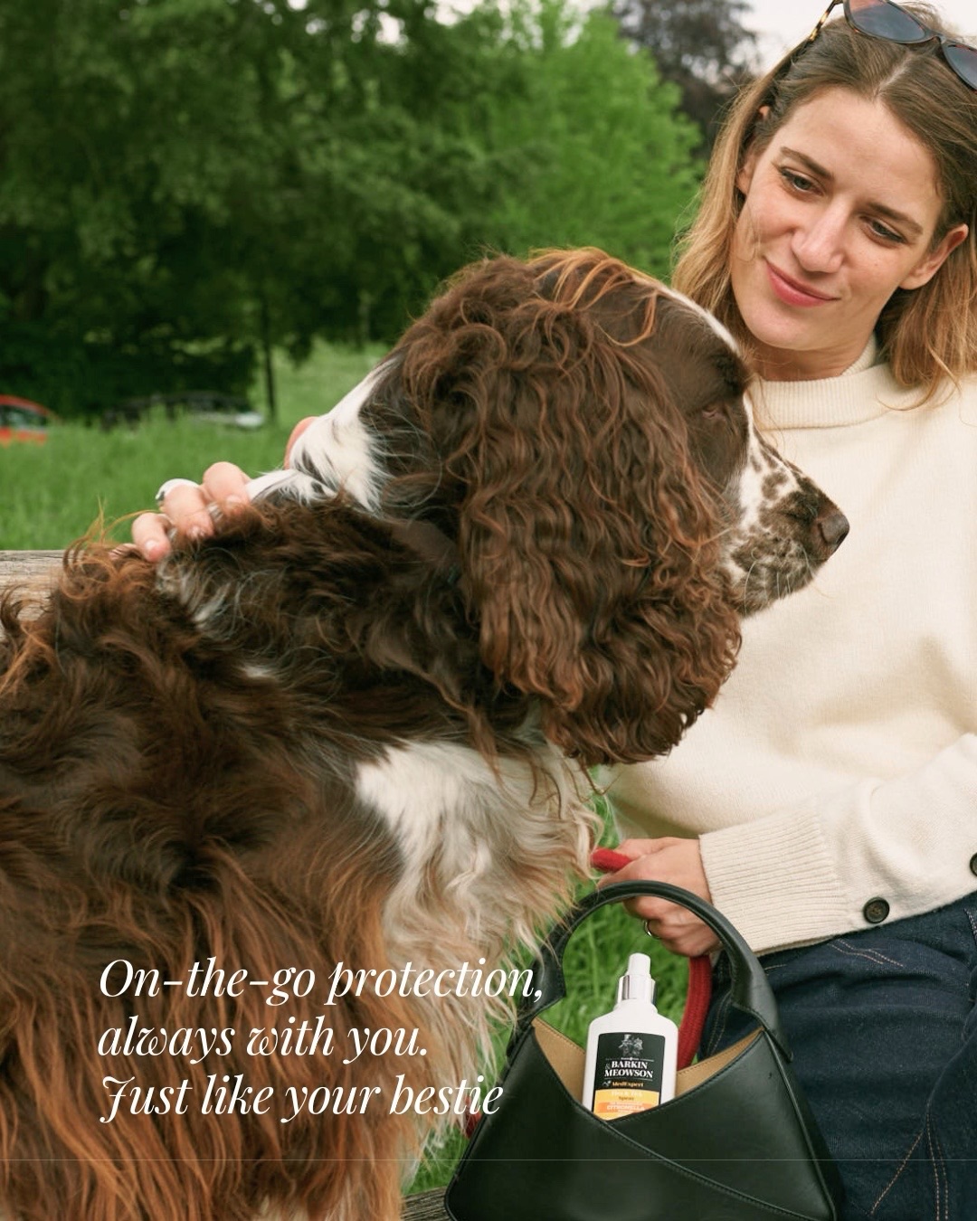 Barkin & Meowson Facebook ad: Vet recommended, sulphate and paraben free, natural spray…