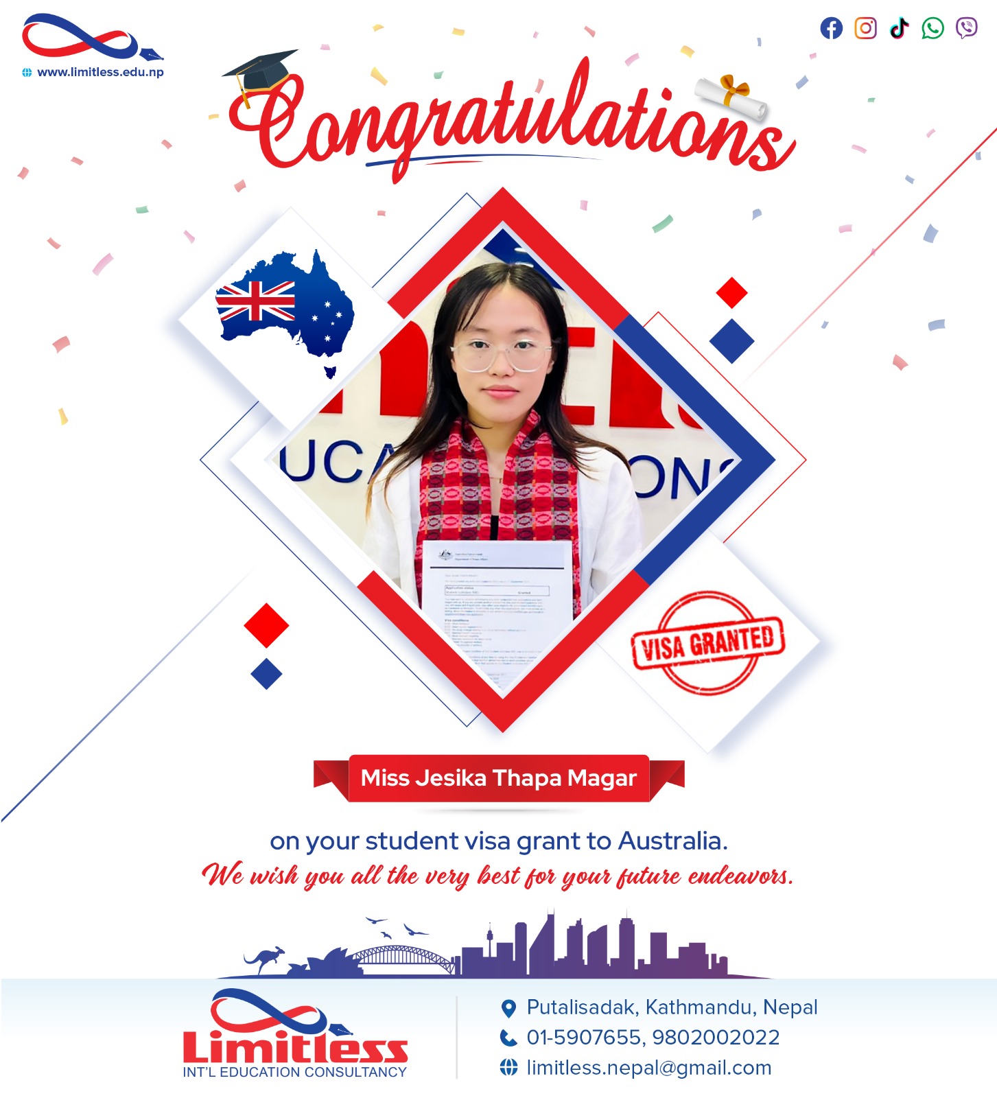 Limitless Intโl Education Consultancy Facebook ad: ๐๐ ๐ก๐๐ฏ๐ ๐๐๐ก๐ข๐๐ฏ๐๐ ๐ฌ๐ข๐ ๐ง๐ข๐๐ข๐๐๐ง๐ญโฆ