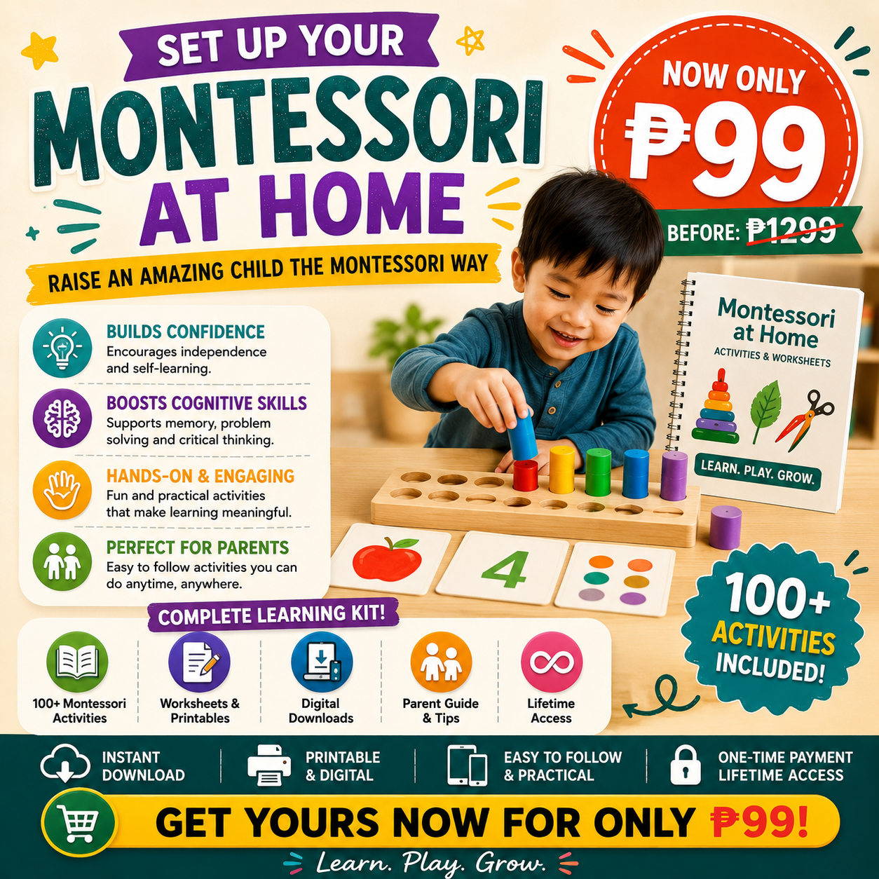 Montesorri at Home Ph Facebook ad