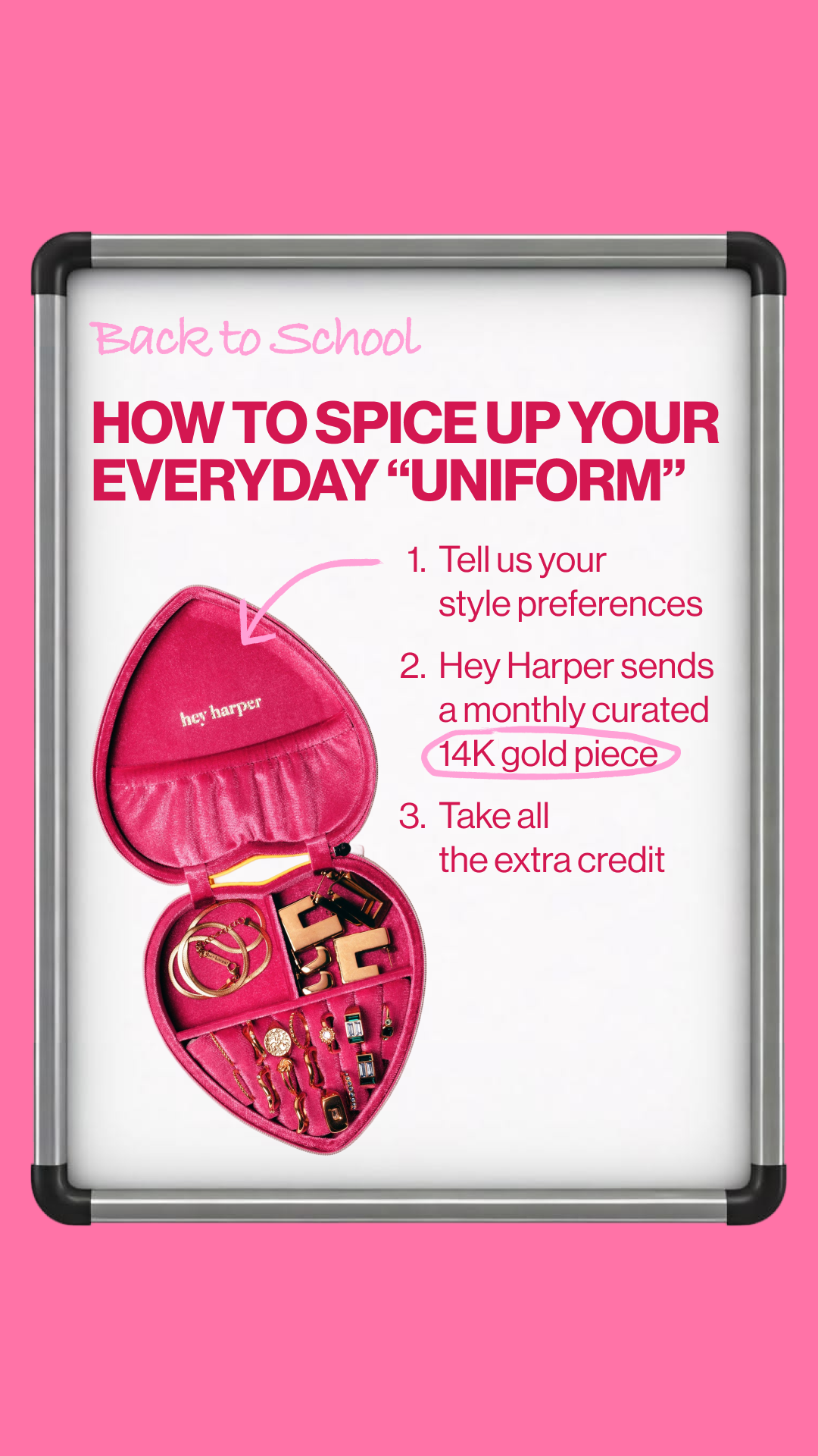 Hey Harper Facebook ad: Jewelry Subscription