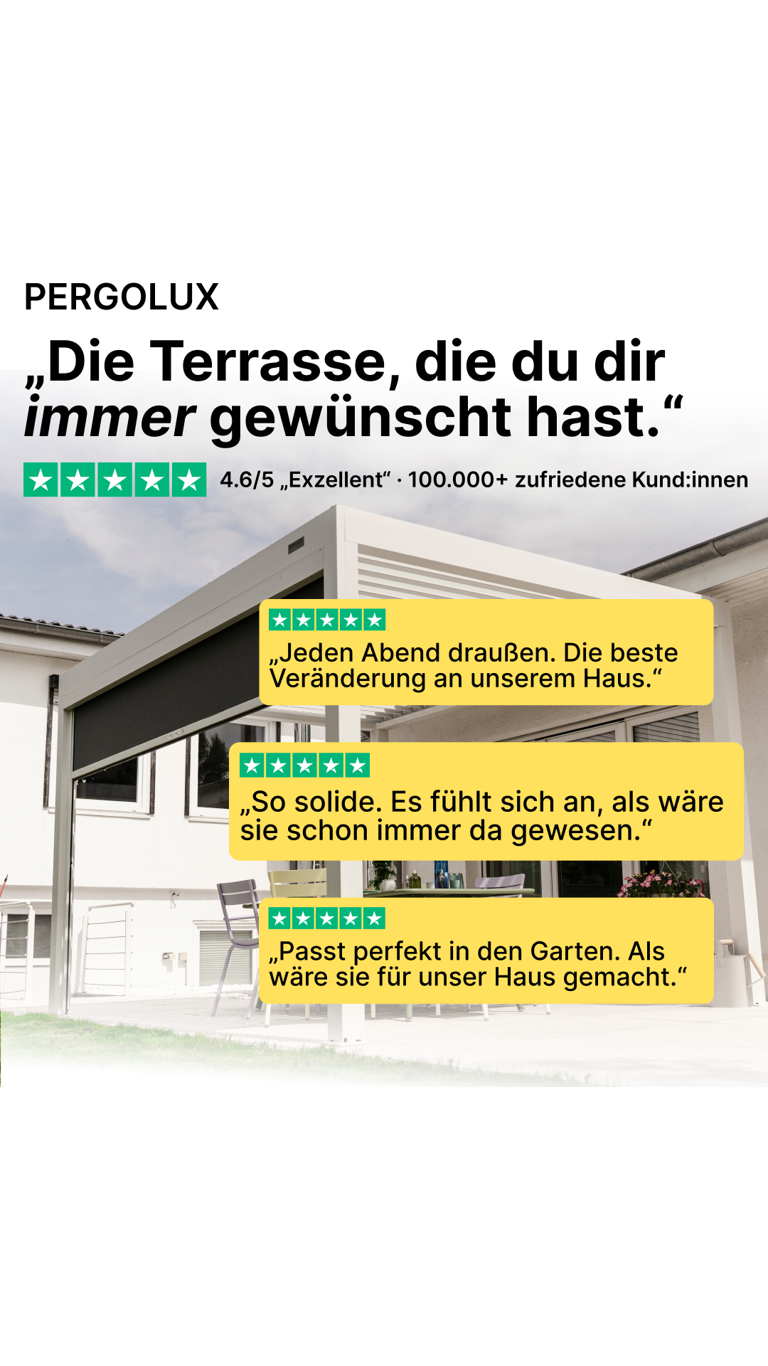 Pergolux Facebook ad