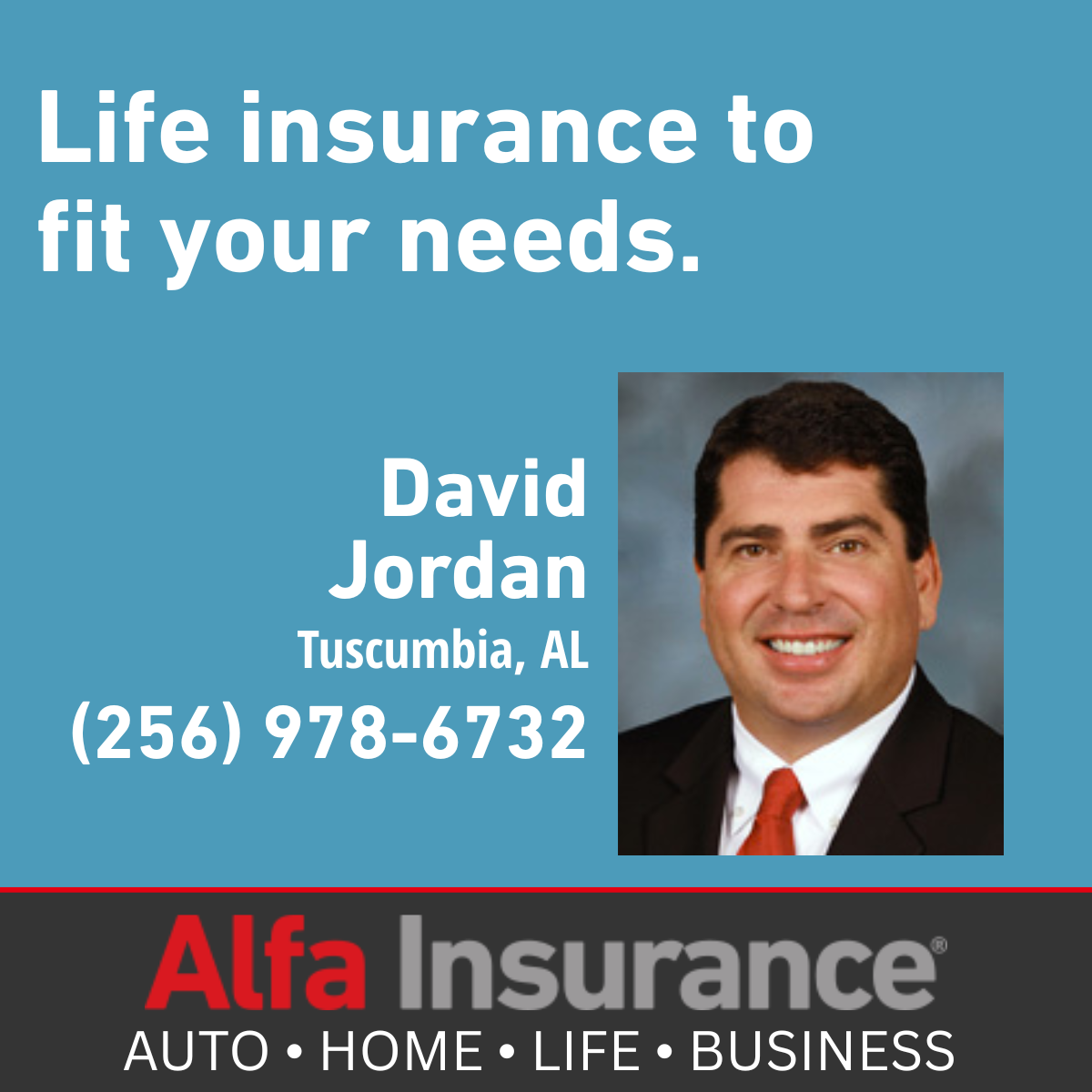David Jordan - Alfa Insurance Facebook ad: David Jordan - Tuscumbia, AL | Alfa Insurance