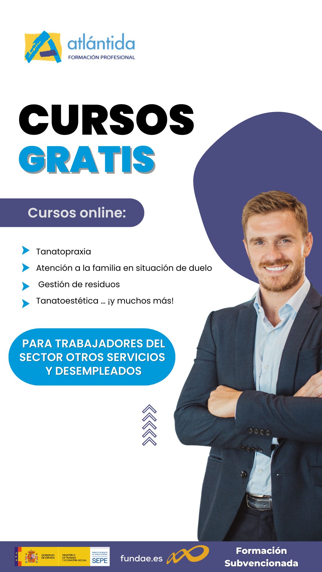 Atlántida Formación S.L. Facebook ad from Dec 29, 2025