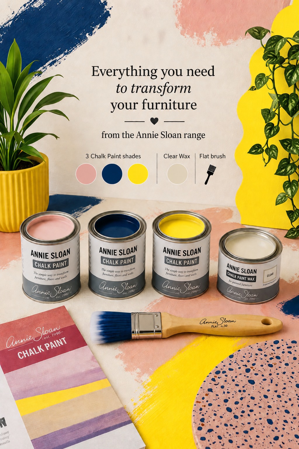Artsy Nest Facebook ad: Turn your ideas into reality with Annie Sloan…
