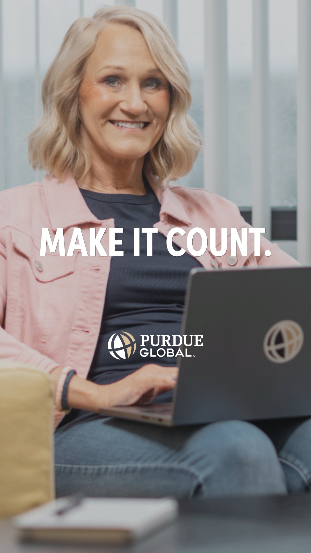 Purdue Global Facebook ad: Online Degrees Built for Working Adults