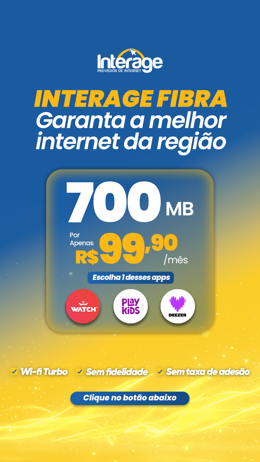 Interage Telecom. Facebook ad from Jan 2, 2026