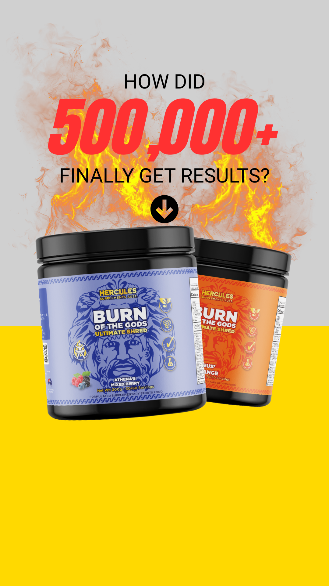 Hercules Supplements Aust Facebook ad
