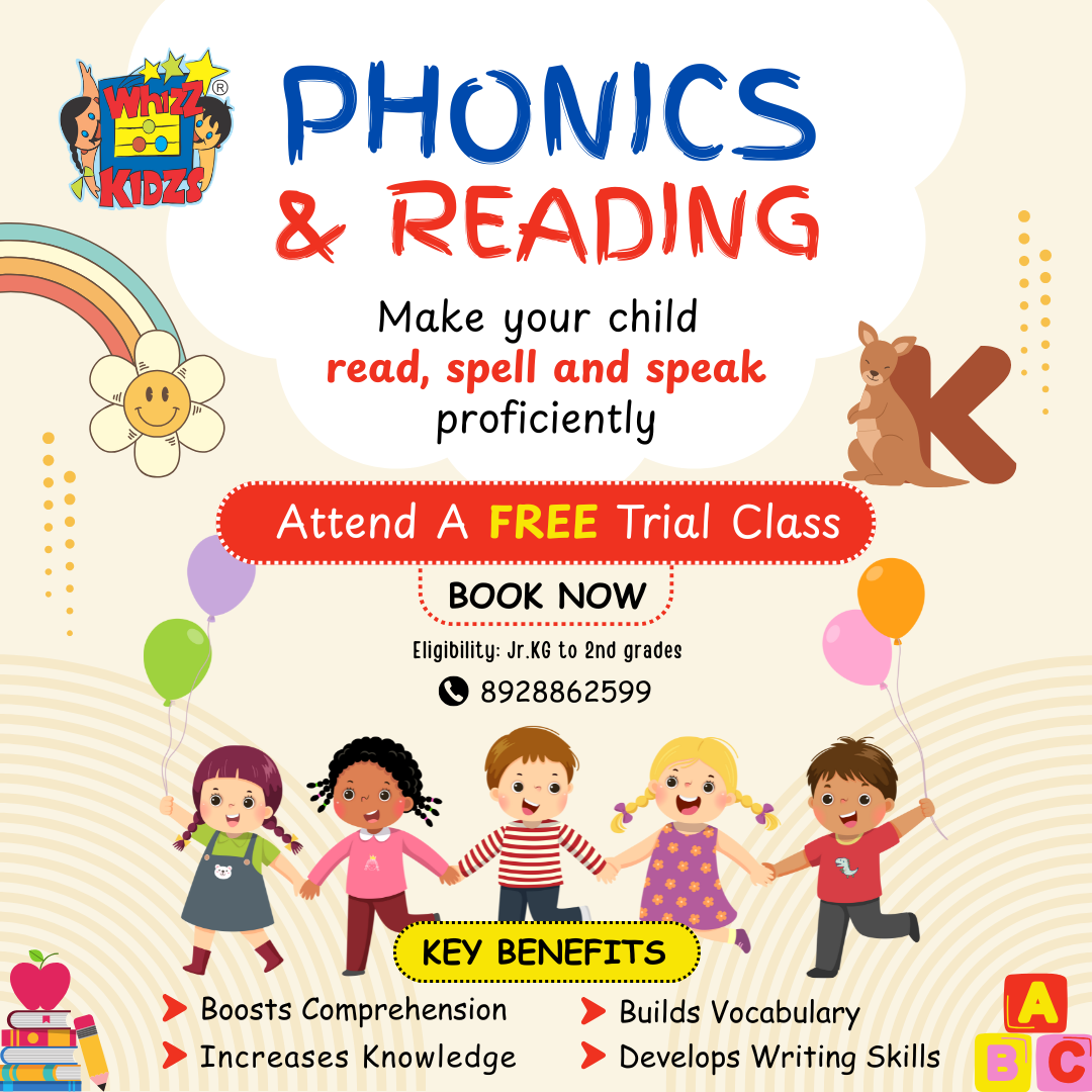 Whizz Kidzs Academy Facebook ad: Book A FREE Trial Class