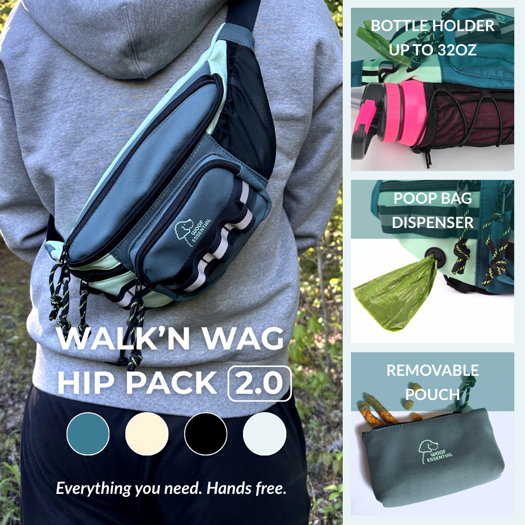 WOOFESSENTIAL Facebook ad: Hands-Free, Walk-Ready
