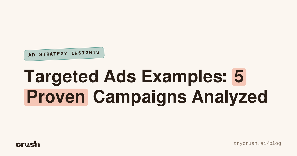 Targeted Ads Examples: 5 Proven Campaigns Analyzed (Crush blog cover)