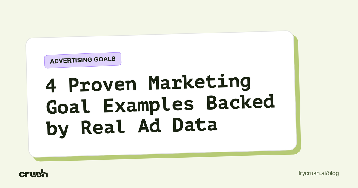 4 Proven Marketing Goal Examples Backed by Real Ad Data