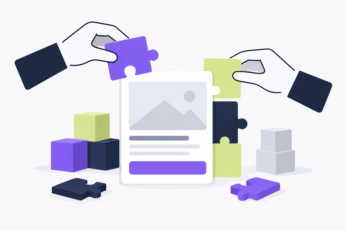 Is holo AI safe: building blocks fitting together into a blank ad card
