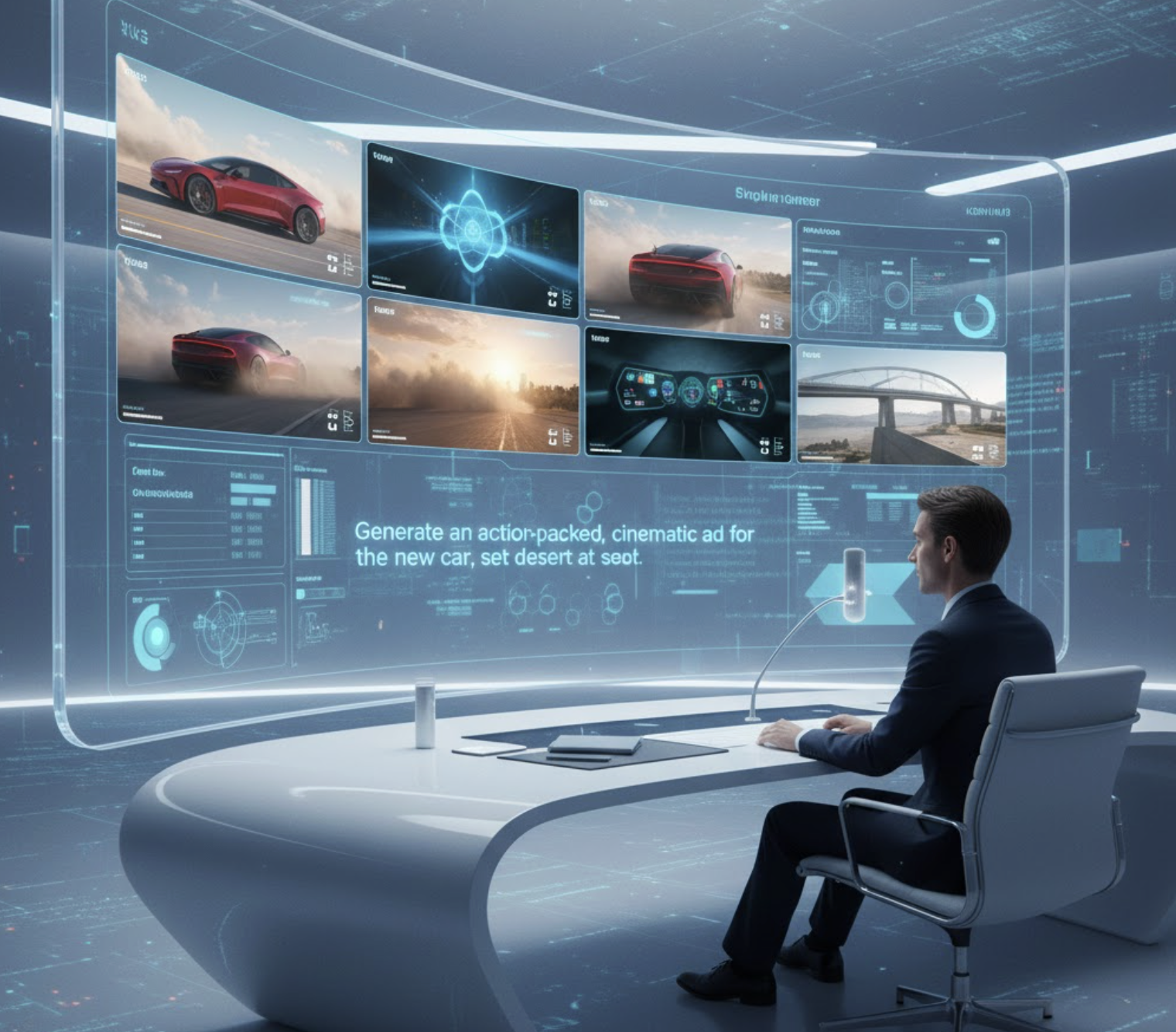 Example of AI generated ad interface