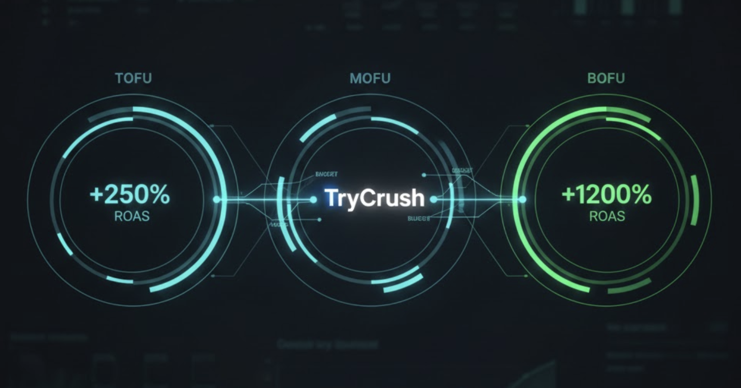 TryCrush ROAS Funnel AI Dashboard