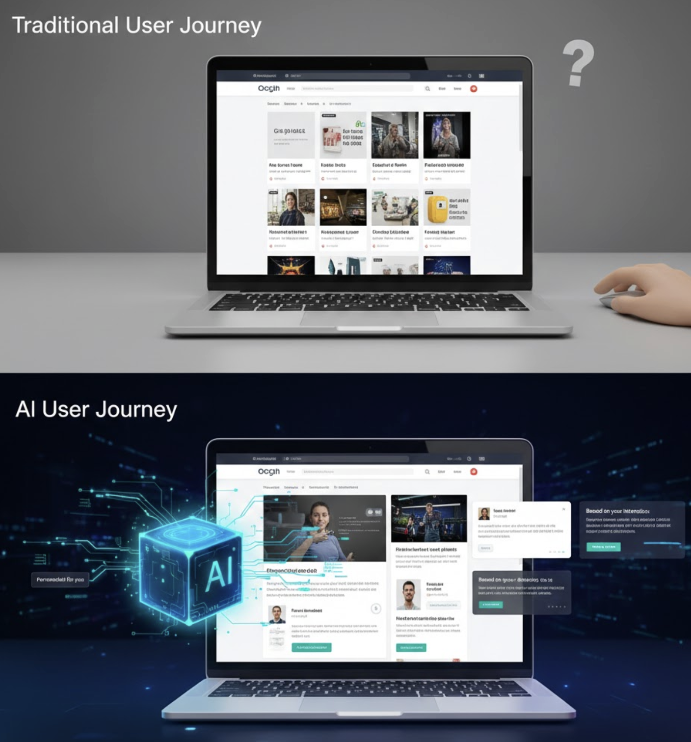 AI dashboard displaying conversion rate optimization metrics and automated media buying analytics for scaling ad revenue.